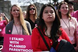 WASHINGTON, DC - MARCH 01: Activists participate in a rally to support Planned Parenthood March 1, 2017 on Capitol Hill in Washington, DC. Planned Parenthood held a 'We Are Planned Parenthood Capitol Takeover Day' to lobby legislators not to defund the organization.   Alex Wong/Getty Images
